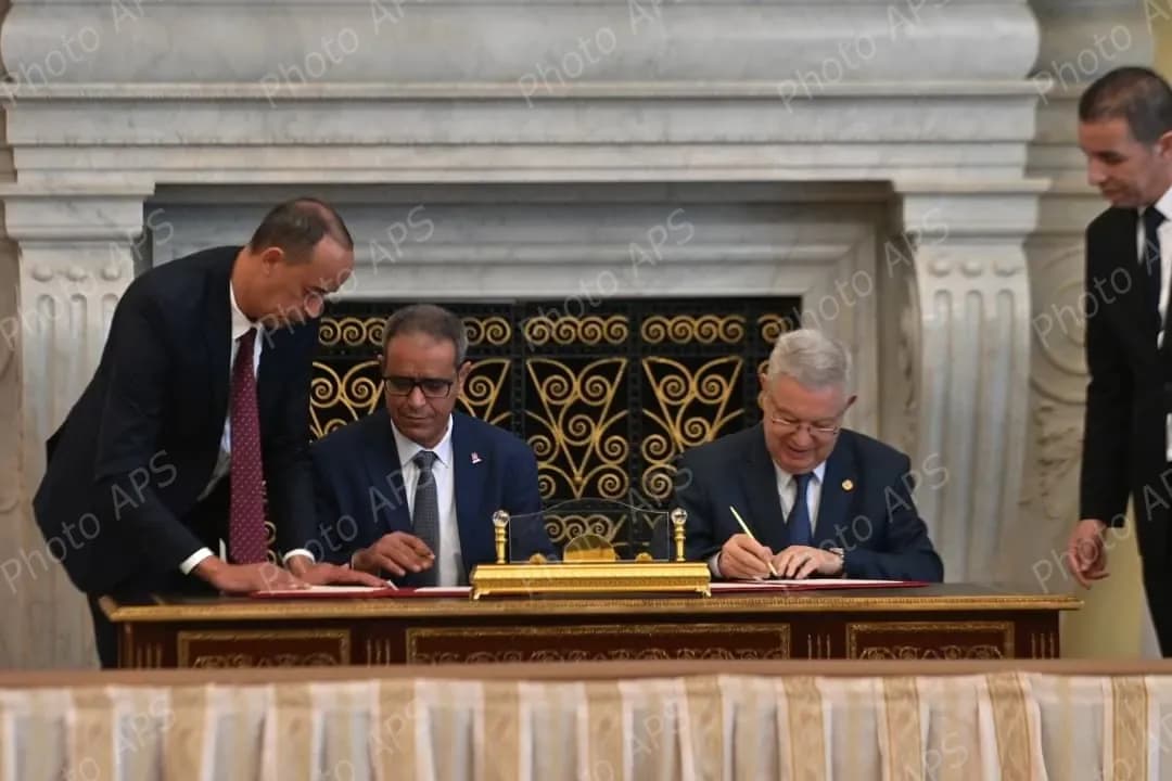 التوقيع على بروتوكول للتعاون البرلماني بين مجلس الأمة والمجلس الوطني للجهات والأقاليم التونسي