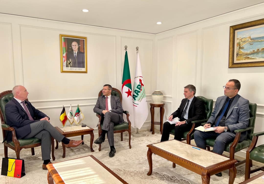 بحث سبل تعزيز التعاون الاقتصادي الجزائري-البلجيكي