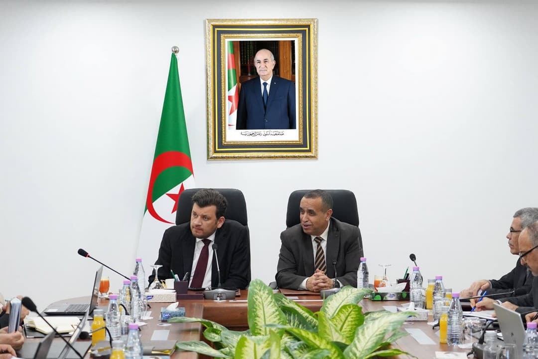 عجال وياسين وليد يتباحثان وضعية ربط المشاريع الفلاحية الكبرى في الجنوب