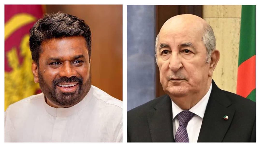  رئيس الجمهورية يتلقى تهاني نظيره السريلانكي 