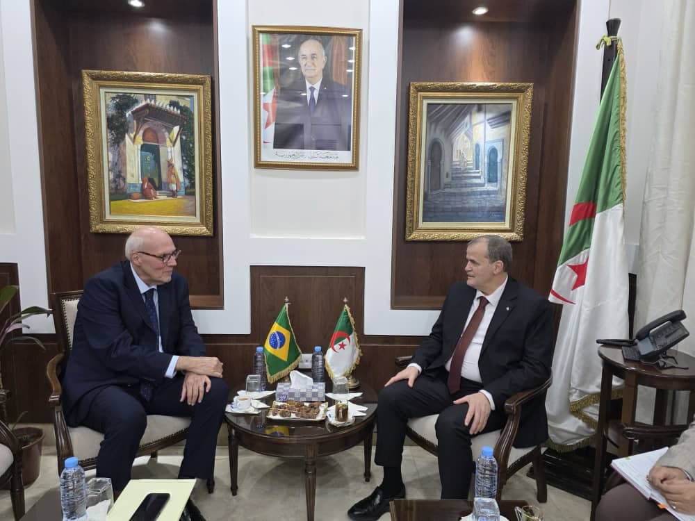 رزيق يبحث مع سفير البرازيل سبل تعزيز التعاون الاقتصادي والتجاري