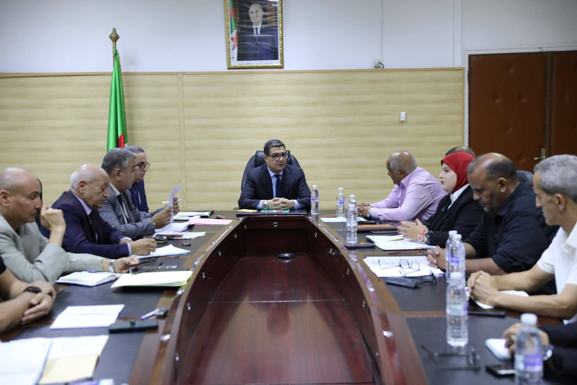 السيد آيت مسعودان يستقبل أعضاء المكتب التنفيذي للفدرالية الوطنية لعمال 

