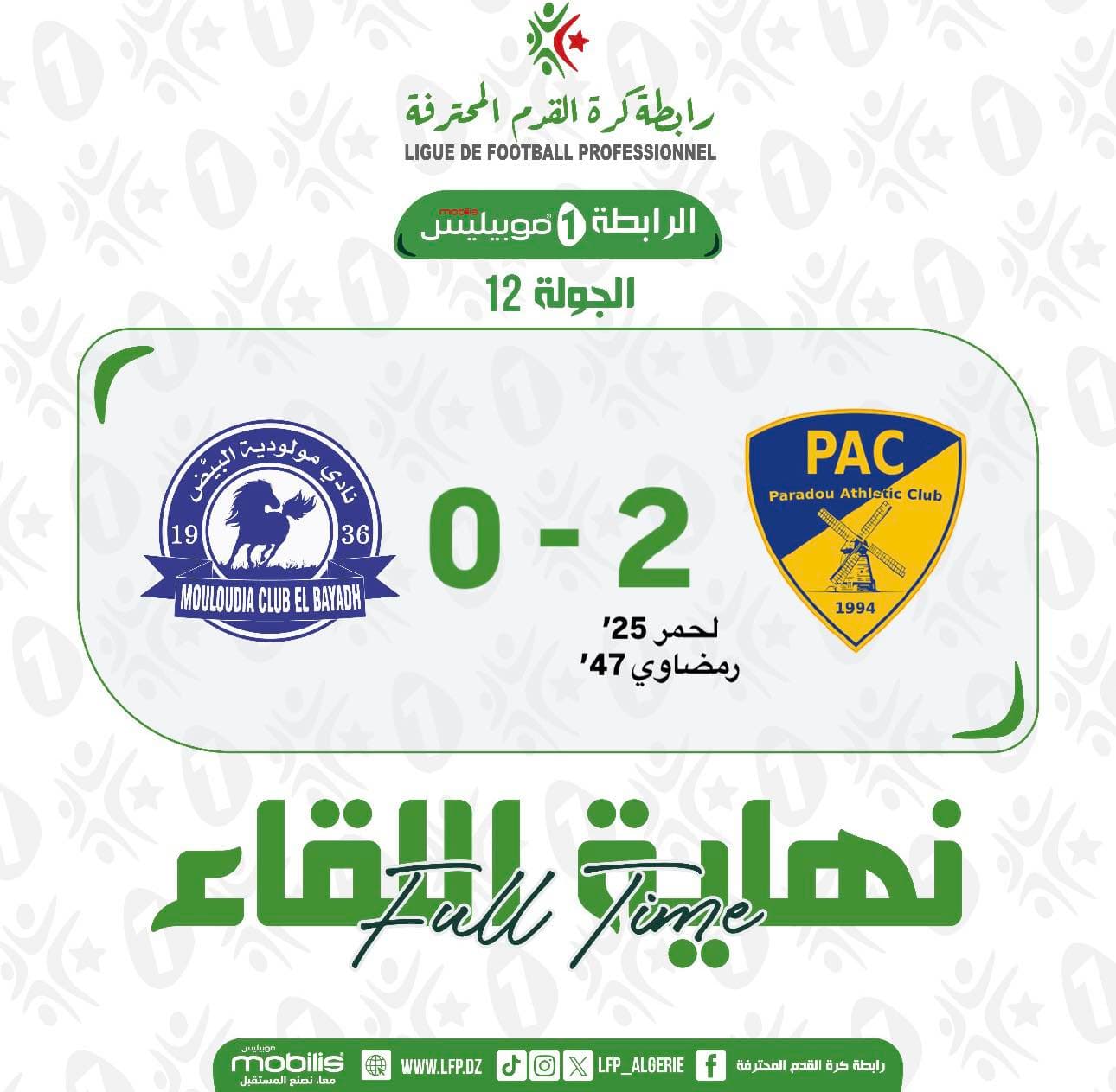 الرابطة الأولى موبيليس / الجولة 12