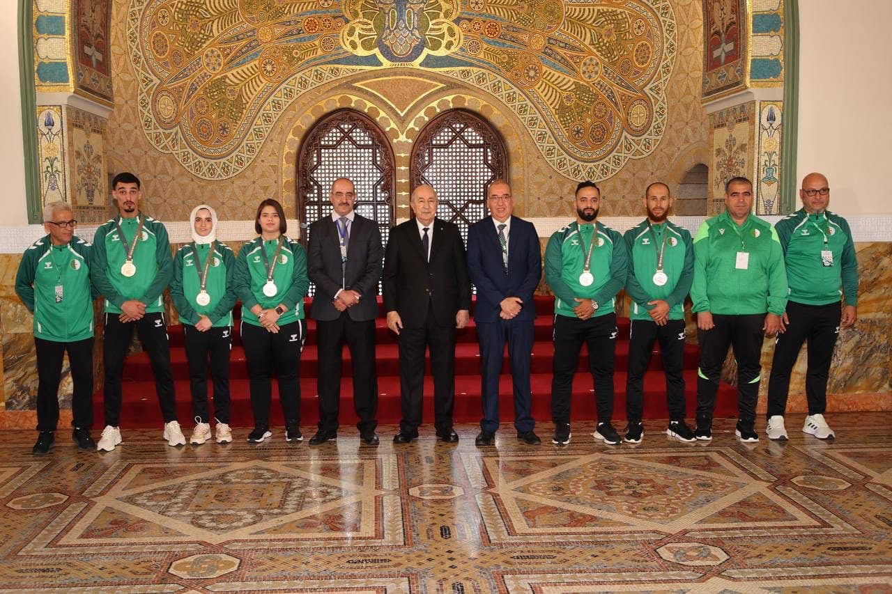 رياضيون متألقون قاريا وعالميا يشيدون بالدعم المتواصل والتشجيع الدائم لرئيس الجمهورية