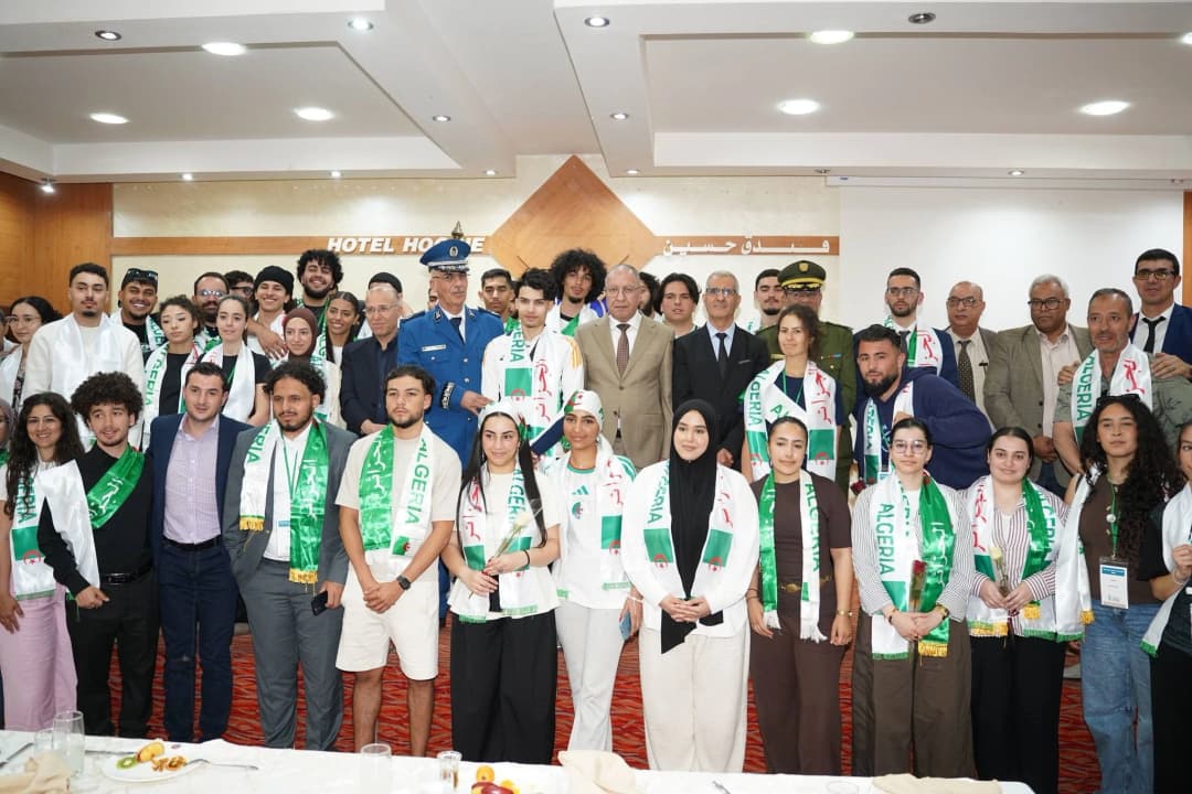  استقبال وفد من شباب الجالية الوطنية بالخارج المشاركين في "قافلة الذاكرة الوطنية"