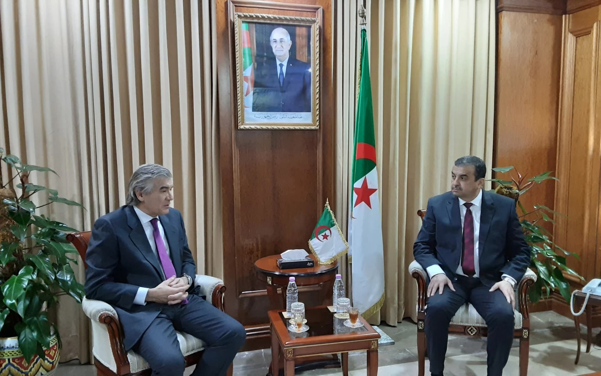 السيد عرقاب يتباحث مع الرئيس المدير العام ل"ناتورجي" حول تعزيز التعاون الثنائي