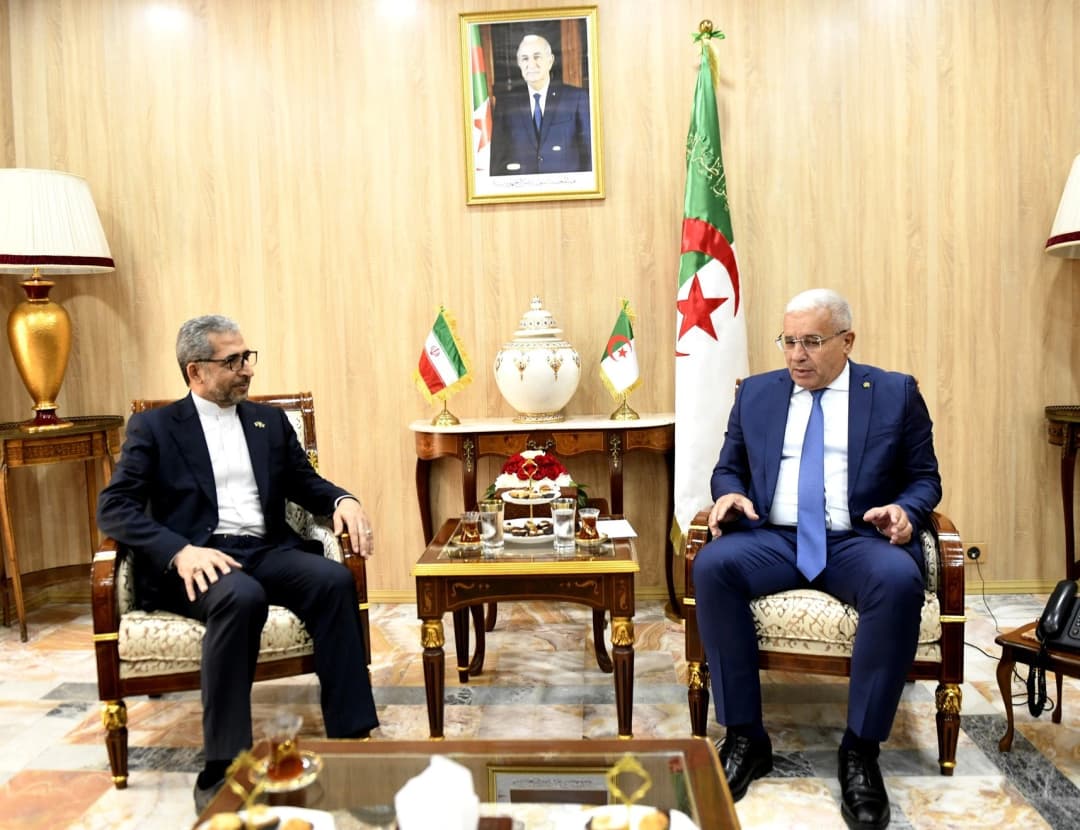 بوغالي يستقبل السفير الإيراني بالجزائر