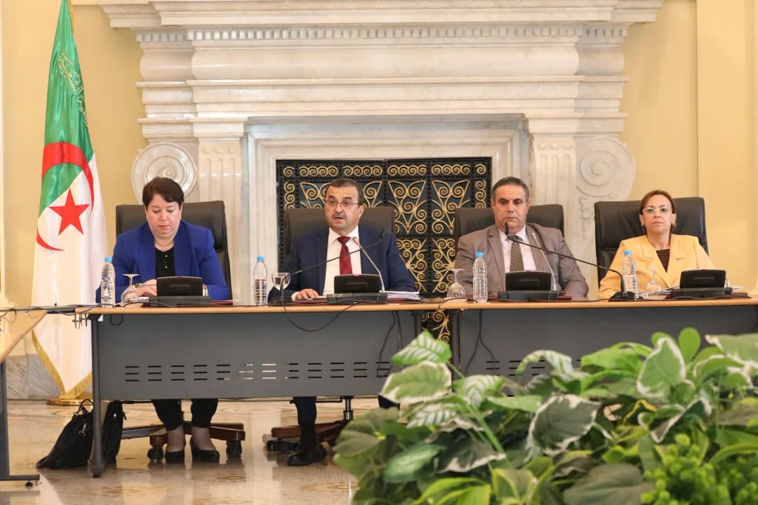 لجنة الشؤون الاقتصادية والمالية برئاسة السيد نور الدين تاج تستمع إلي ممثل الحكومة، السيد محمد عرقاب، وزير دولة، وزير الطاقة والمناجم والطاقات المتجددة في إطار دراستها نص قانون ينظم النشاطات المنجمية