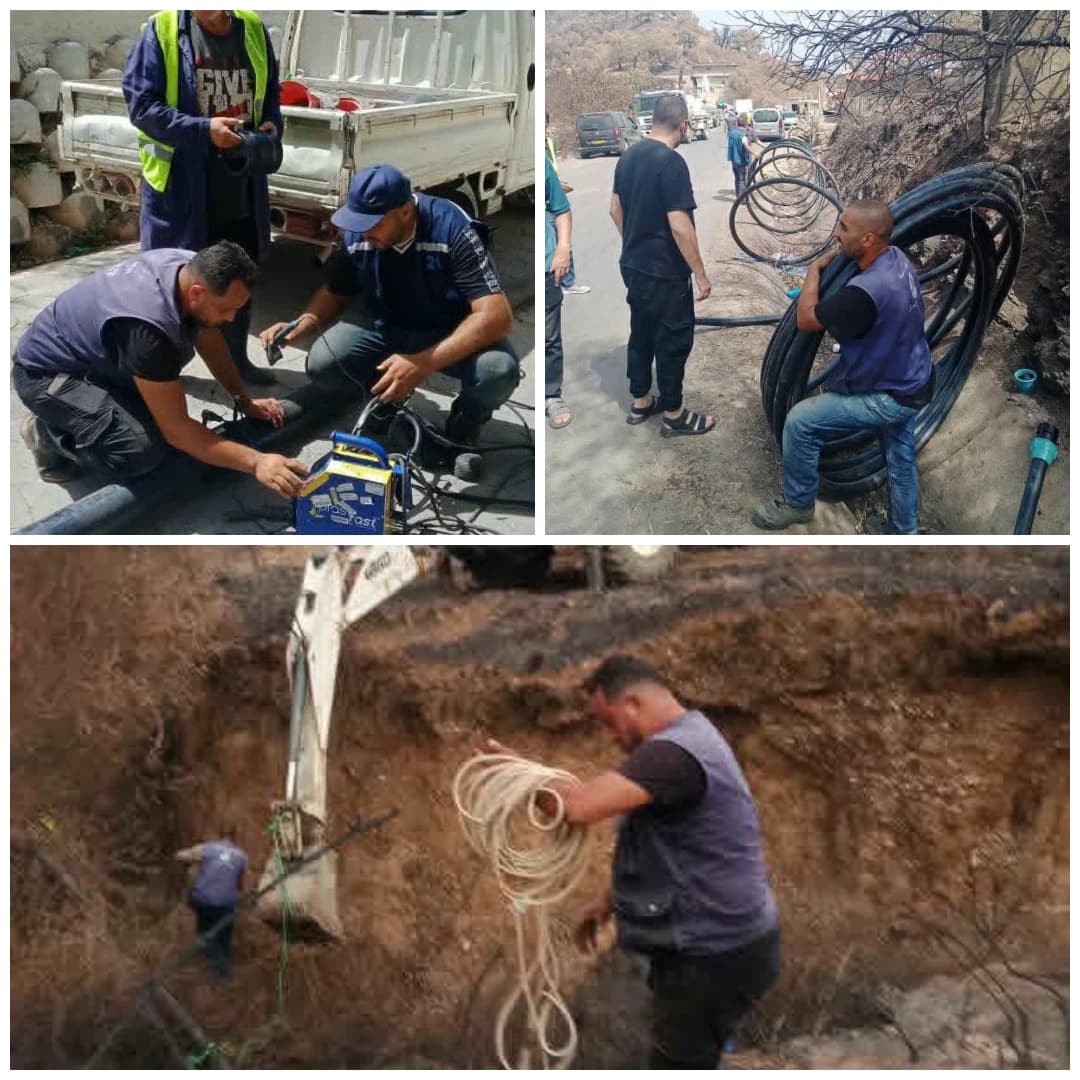   ترقب الانتهاء من تأهيل شبكة الماء الشروب المتضررة بفعل الحرائق