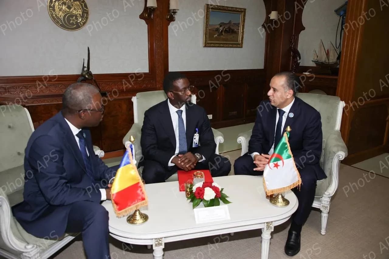 محادثات ثنائية بين أعضاء الوفدين الجزائري والتشادي 