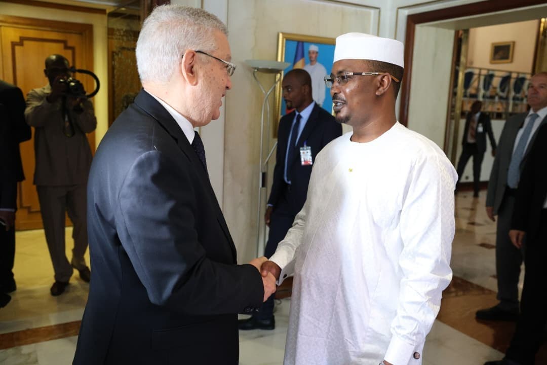 رئيس جمهورية تشاد يستقبل رئيس مجلس الأمة 