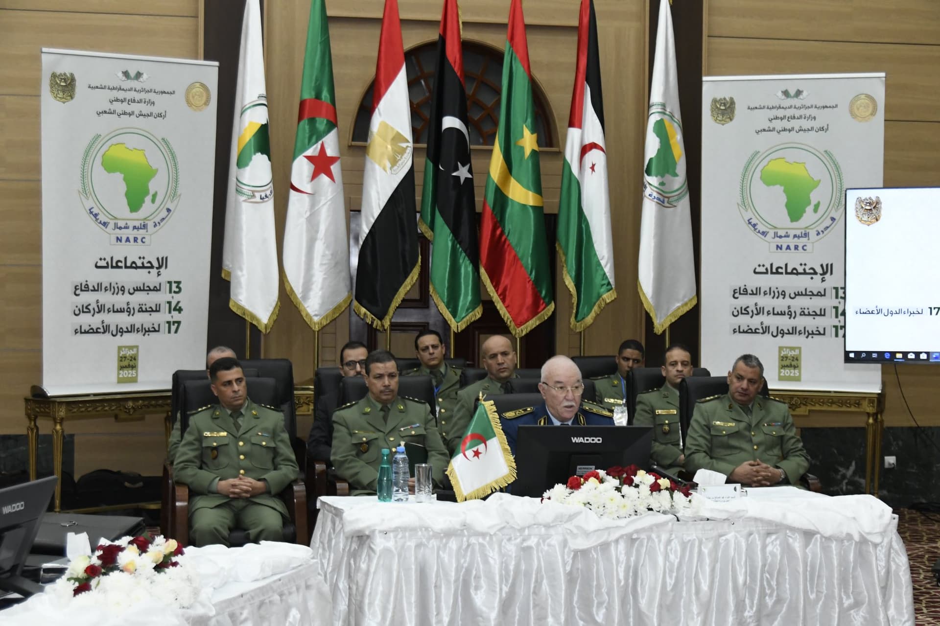 الجزائر تحتضن الاجتماع ال13 لمجلس وزراء الدفاع وال14 للجنة رؤساء أركان جيوش الدول الأعضاء في قدرة إقليم شمال إفريقيا   