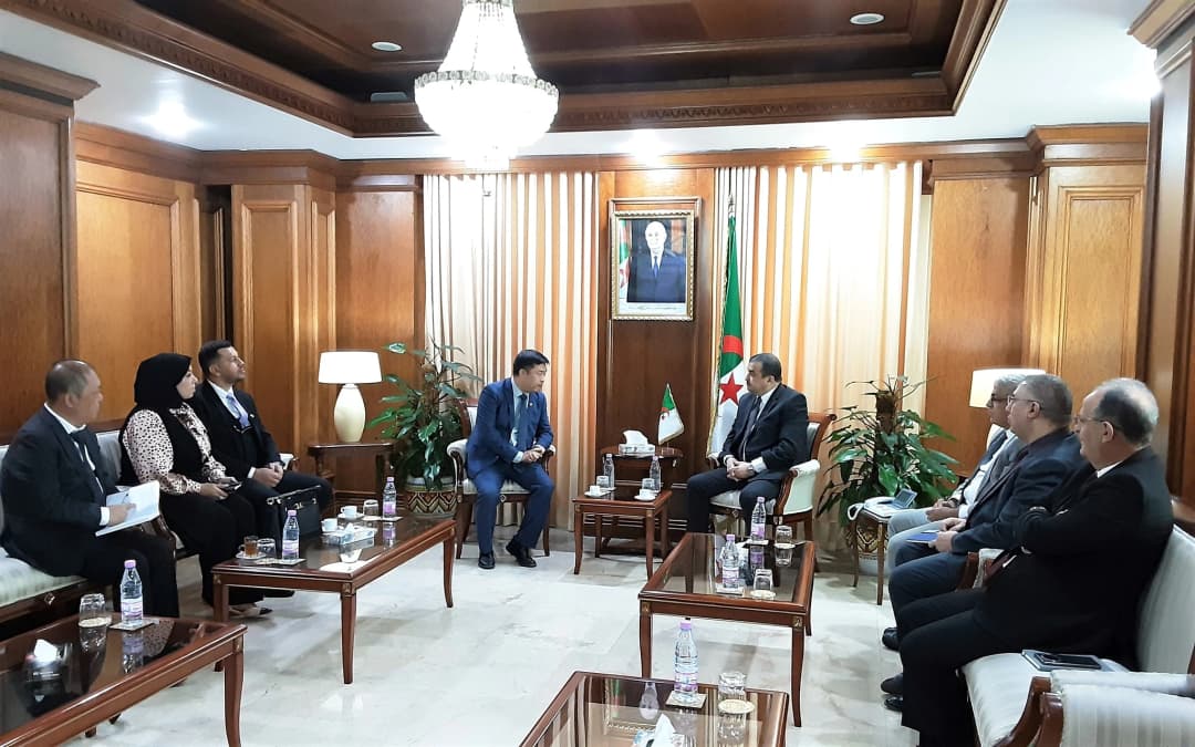 وزير الدولة, وزير المحروقات والمناجم, محمد عرقاب, يستقبل وفدا عن شركة "جيريه" الصينية للهندسة في مجال النفط والغاز