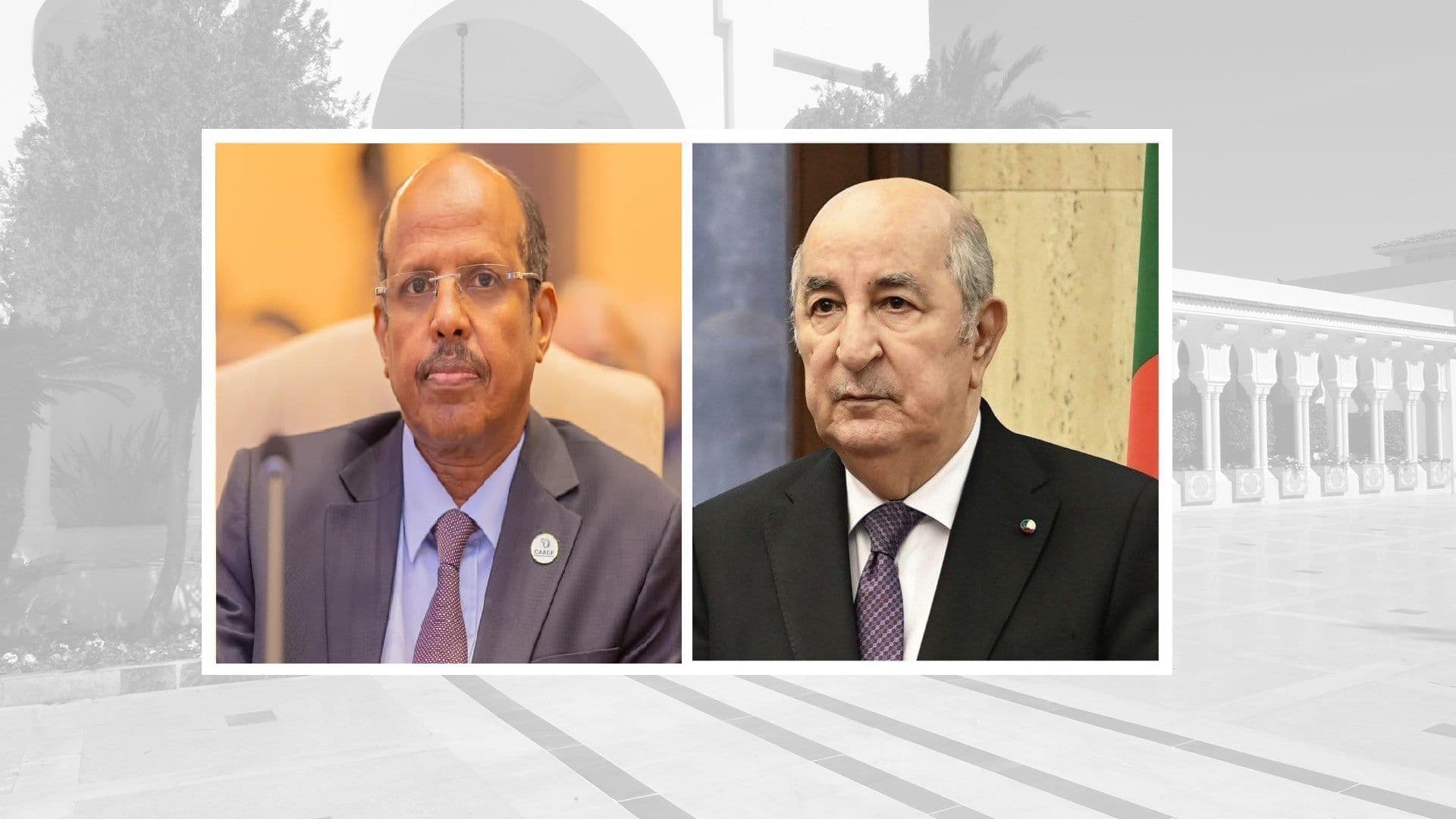  رئيس الجمهورية يتلقى رسالة تعزية من رئيس مفوضية الاتحاد الإفريقي