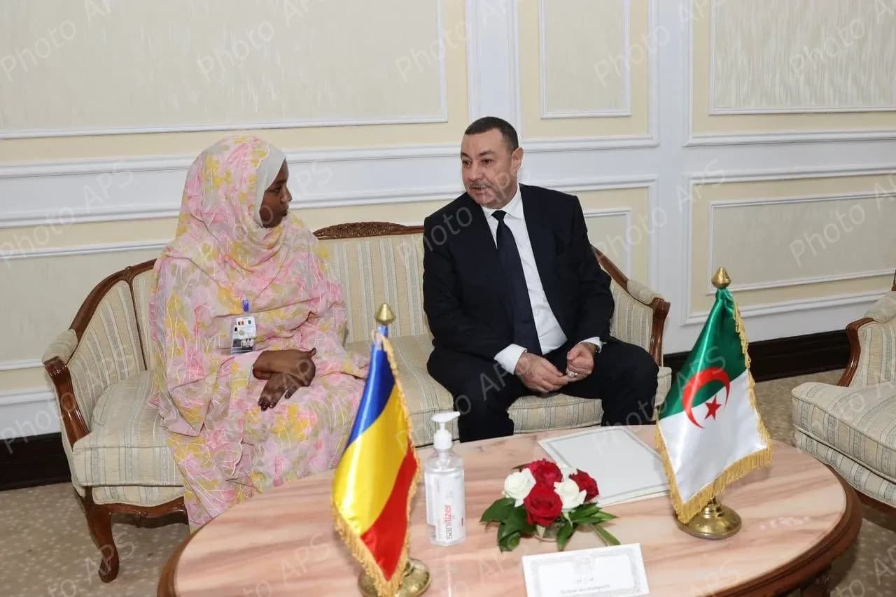 محادثات ثنائية بين أعضاء الوفدين الجزائري والتشادي 