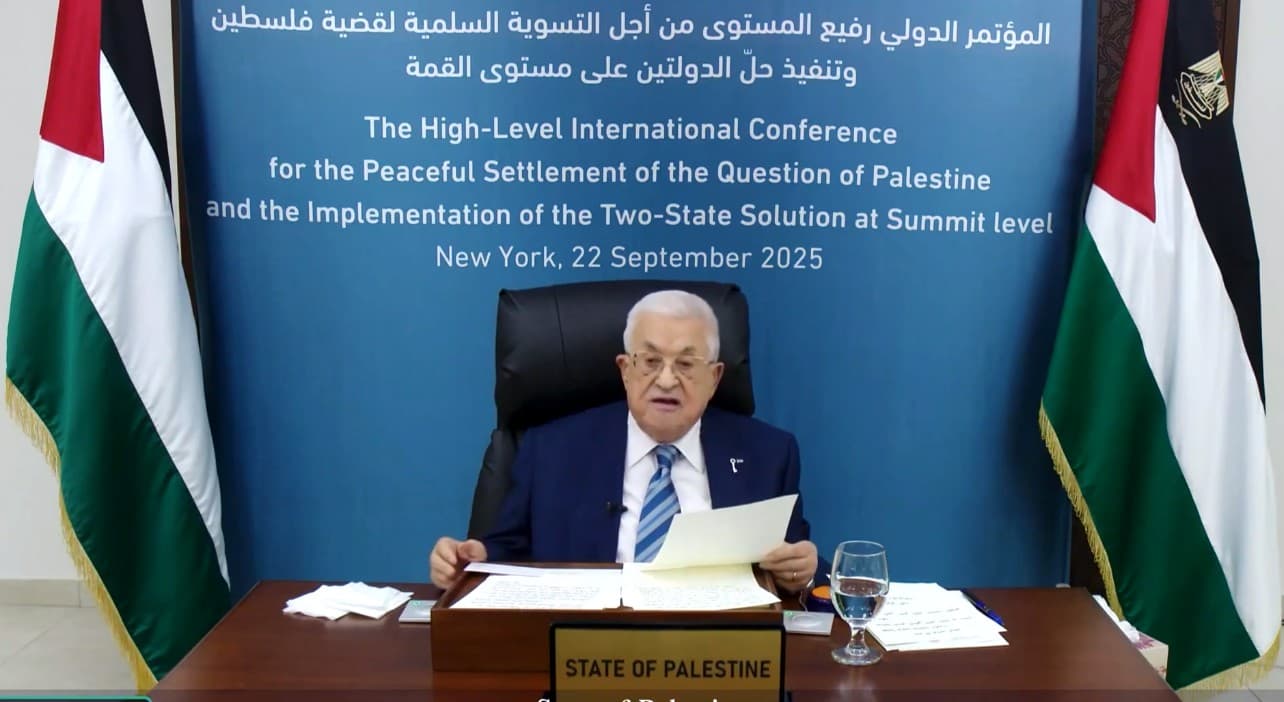 مؤتمر حل الدولتين: عباس يشيد بدور الجزائر في نصرة القضية الفلسطينية