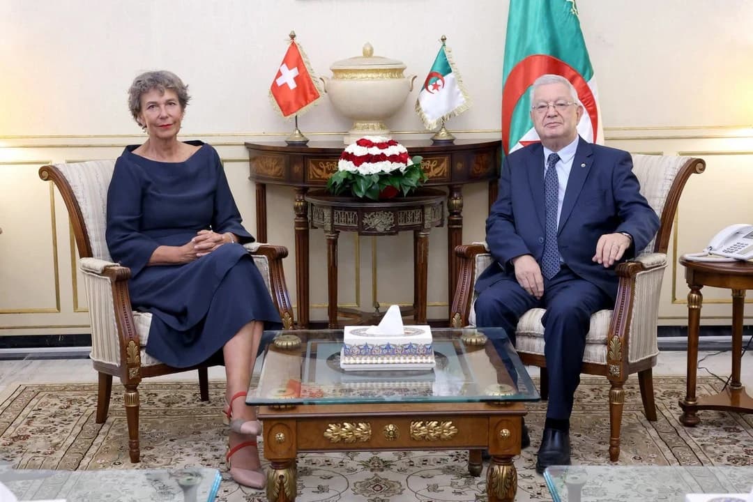 رئيس مجلس الأمة يستقبل سفيرة كونفدرالية سويسرا لدى الجزائر