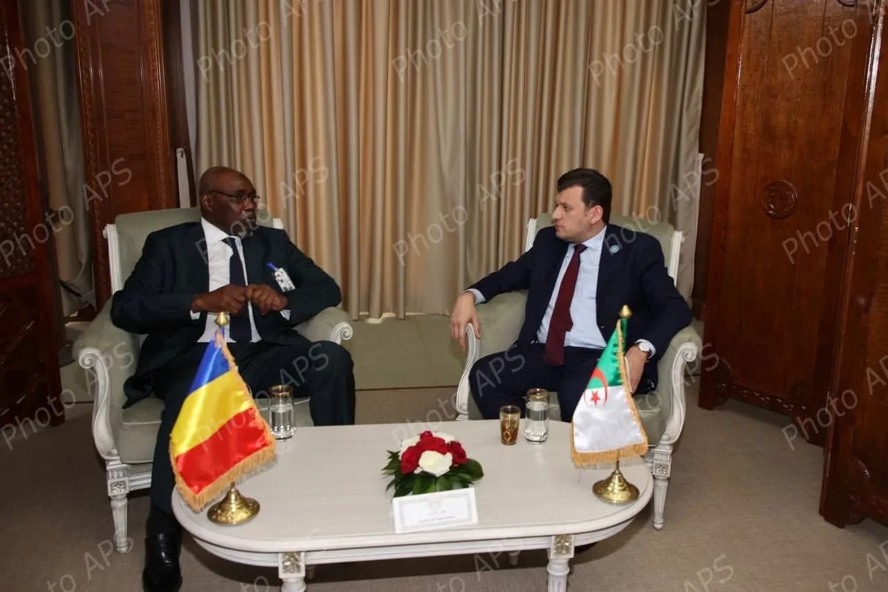 محادثات ثنائية بين أعضاء الوفدين الجزائري والتشادي 