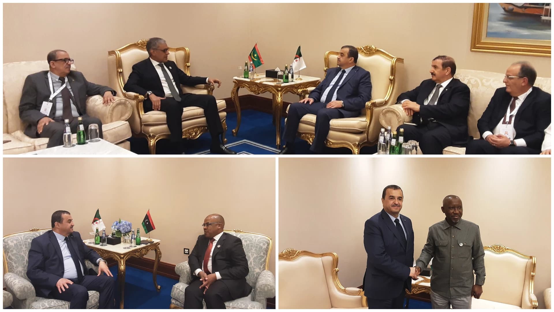 السيد عرقاب يتحادث بالدوحة مع نظرائه من نيجيريا وليبيا وموريتانيا