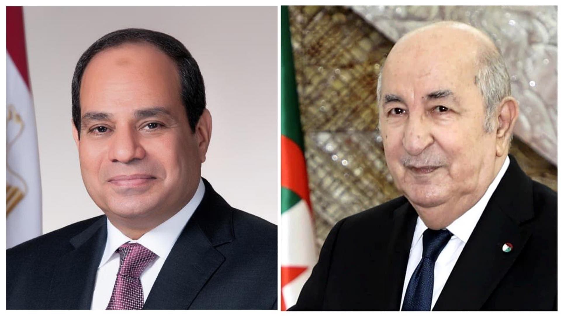 رئيس الجمهورية يتلقى مكالمة هاتفية من نظيره المصري