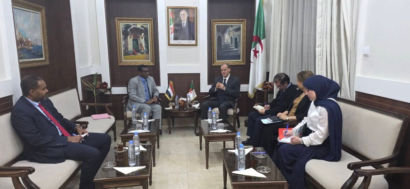 رزيق يستقبل سفيرالسودان