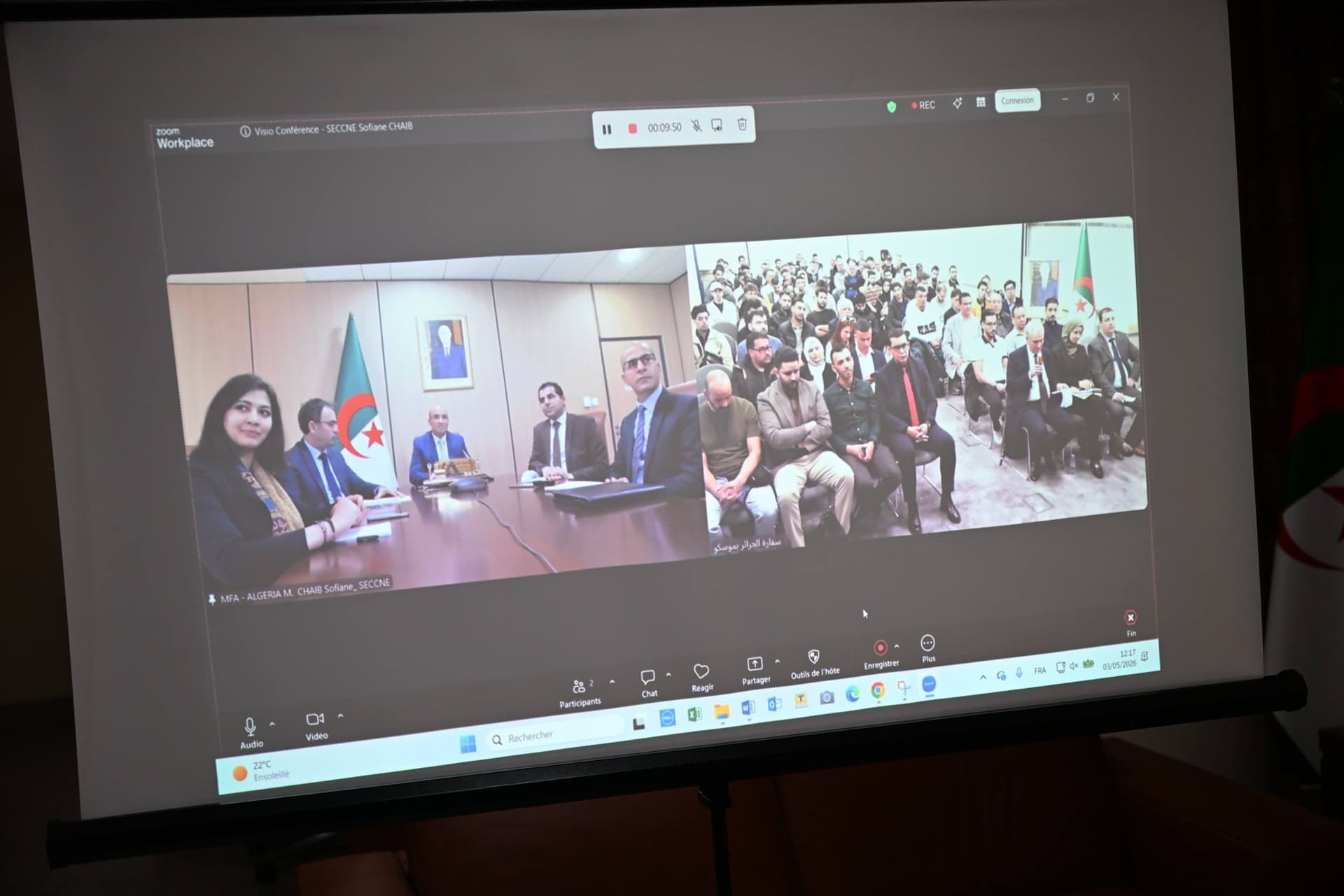 السيد شايب يشرف على لقاء مع أفراد من الجالية الوطنية المقيمين بمدينة سانت بطرسبرغ الروسية