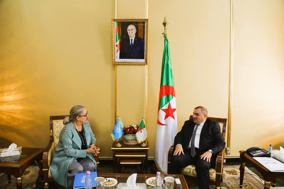 السيد بوجمعة يستقبل السفيرة والمنسقة المقيمة لمنظمة الأمم المتحدة بالجزائر