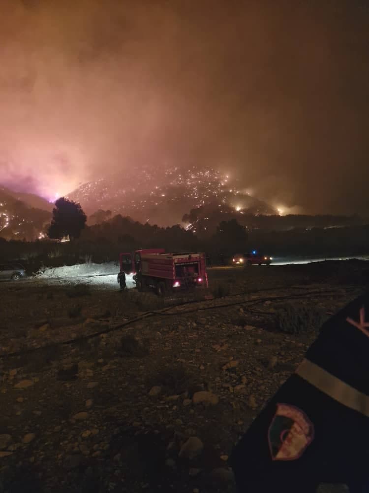 السيد سعيود يتنقل الى تيبازة للاطلاع على سير جهود التحكم في انتشار الحرائق التي اندلعت بعدد من غابات الولاية