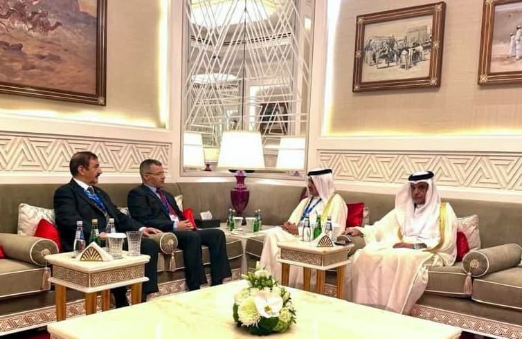 ركاش يبحث آفاق الشراكة مع رئيس غرفة تجارة وصناعة قطر