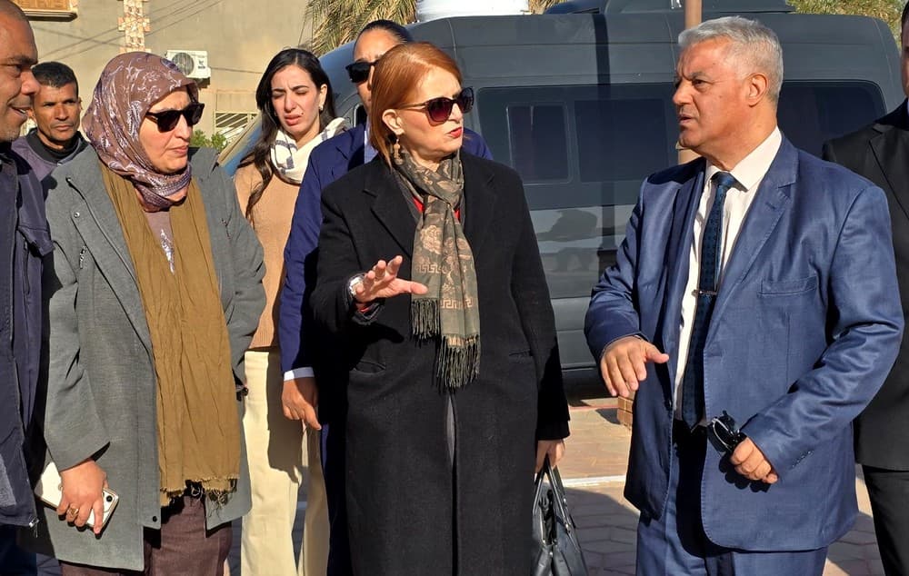 وزيرة السياحة تقف على آخر التحضيرات للمهرجان الدولي للسياحة الصحراوية