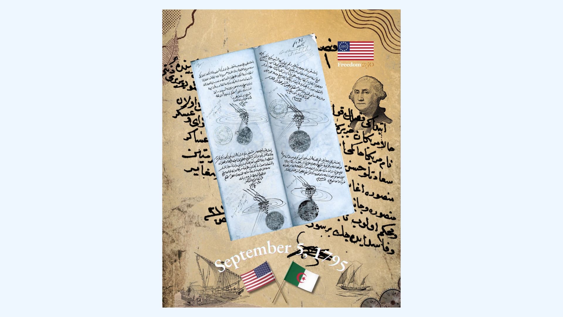 السفارة الأمريكية بالجزائر تستحضر تاريخ العلاقات الثنائية الطويلة بين البلدين