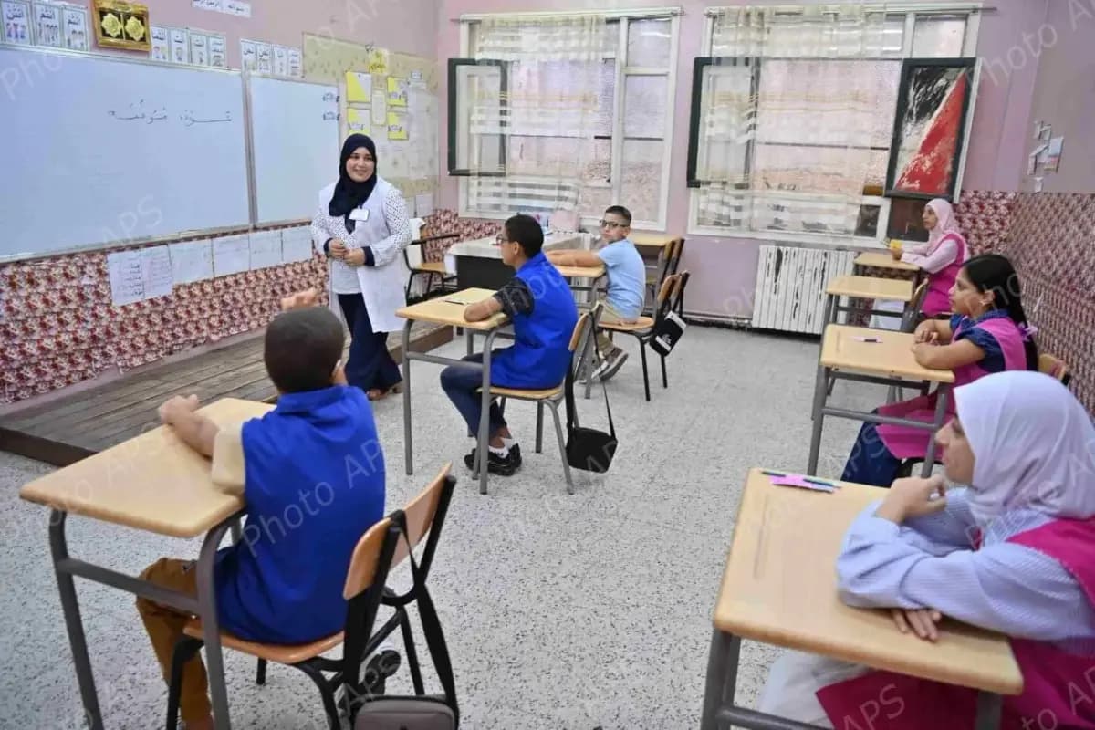 إلتحاق التلاميذ بمقاعد الدراسة عبر مختلف ولايات الوطن