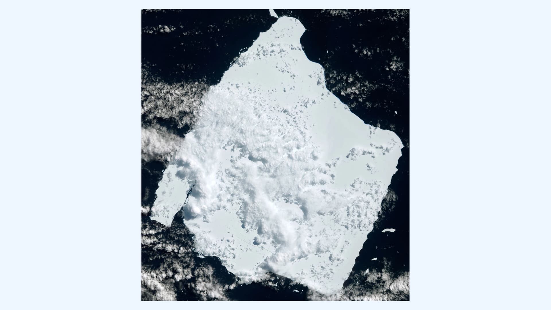 世界最大冰山进入最后解体阶段（中国气象局）