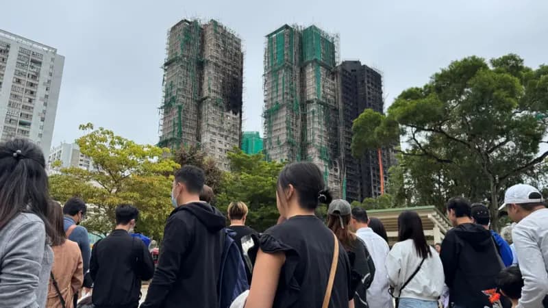 香港火灾为遇难者宣布三天哀悼