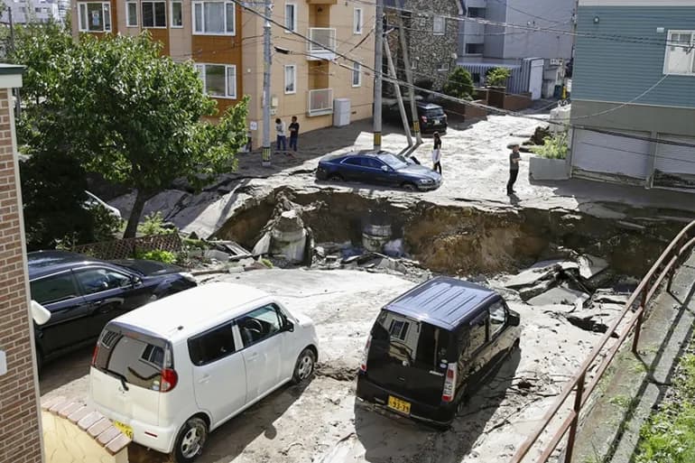 日本北海道（中部）发生5.2级地震