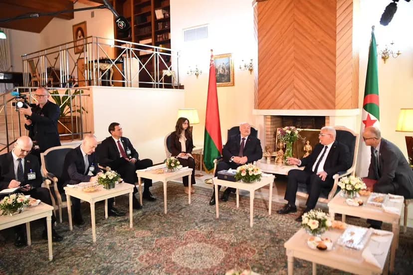 布加利对白俄罗斯共和国总统进行礼节性拜访