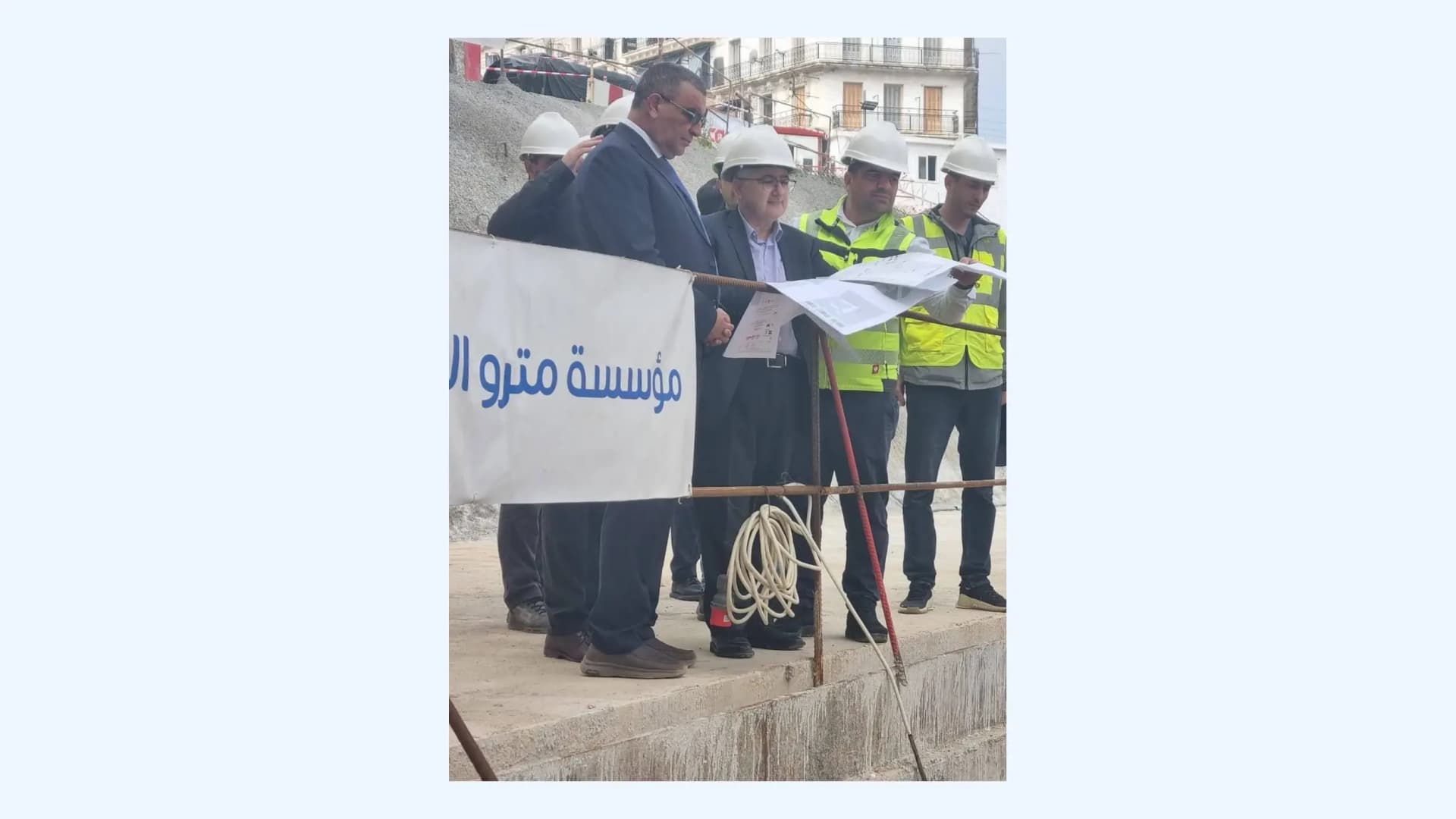 贾拉维视察阿尔及尔地铁延伸至巴布·埃尔乌德项目进展情况