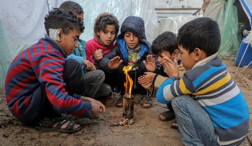 加沙地带儿童因严寒而死亡