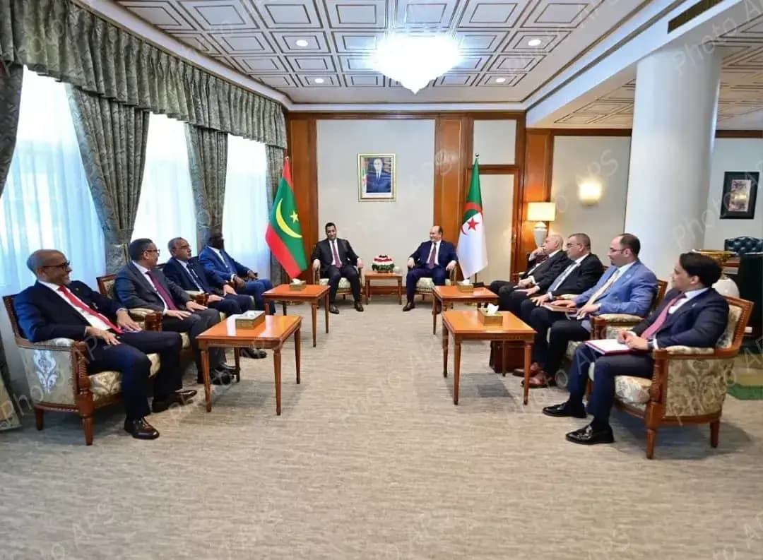 总理在阿尔及尔会见毛里塔尼亚同行