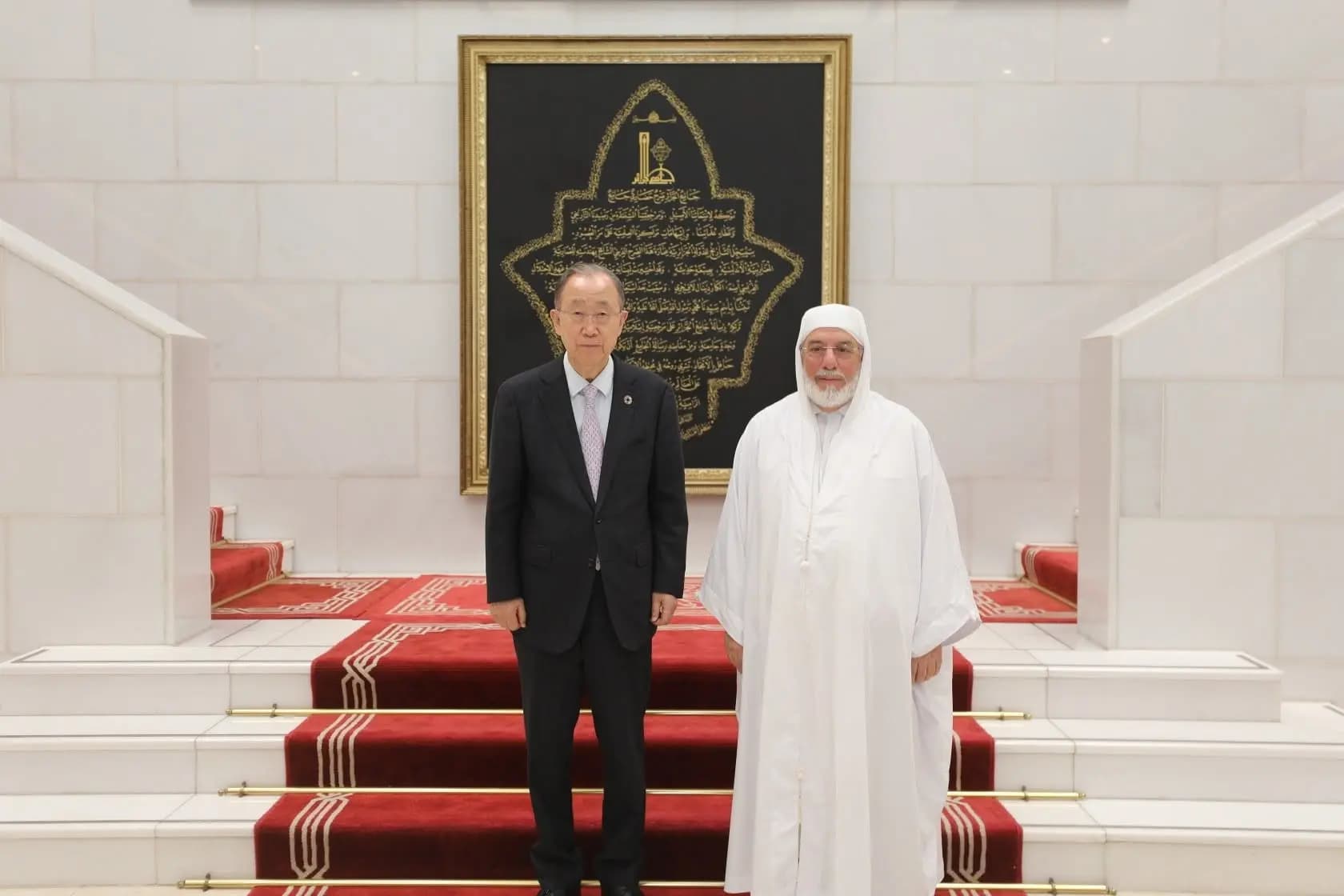 阿尔及尔大清真寺校长会见联合国前秘书长潘基文