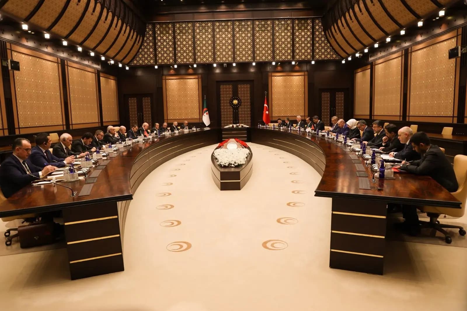 共和国总统与土耳其总统共同主持首届阿土高级别战略合作理事会会议