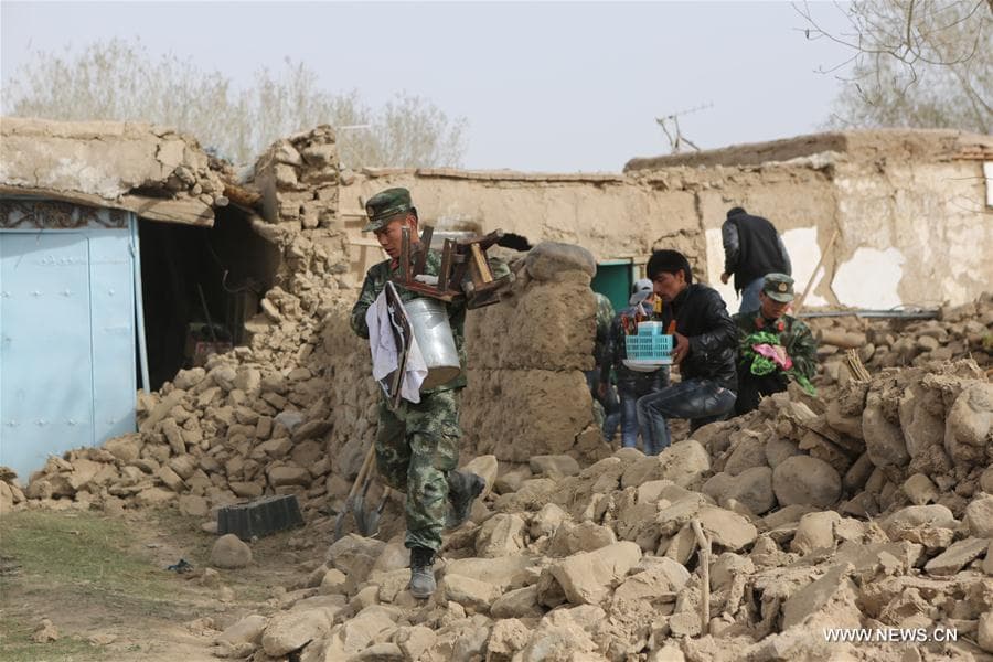 中国：新疆发生5.2级地震