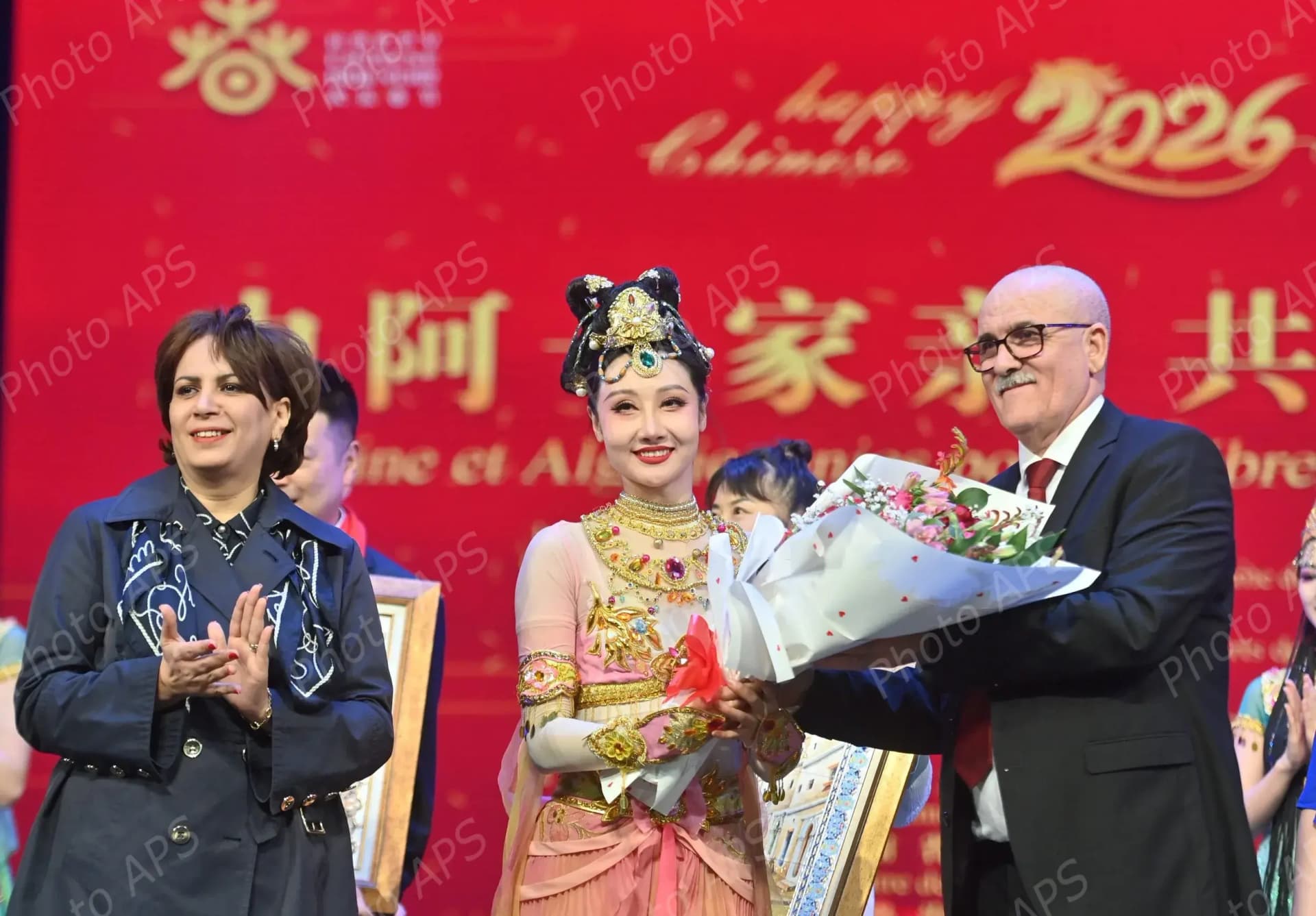 中国艺术演出在阿尔及尔首都举行 庆祝中国“春节”