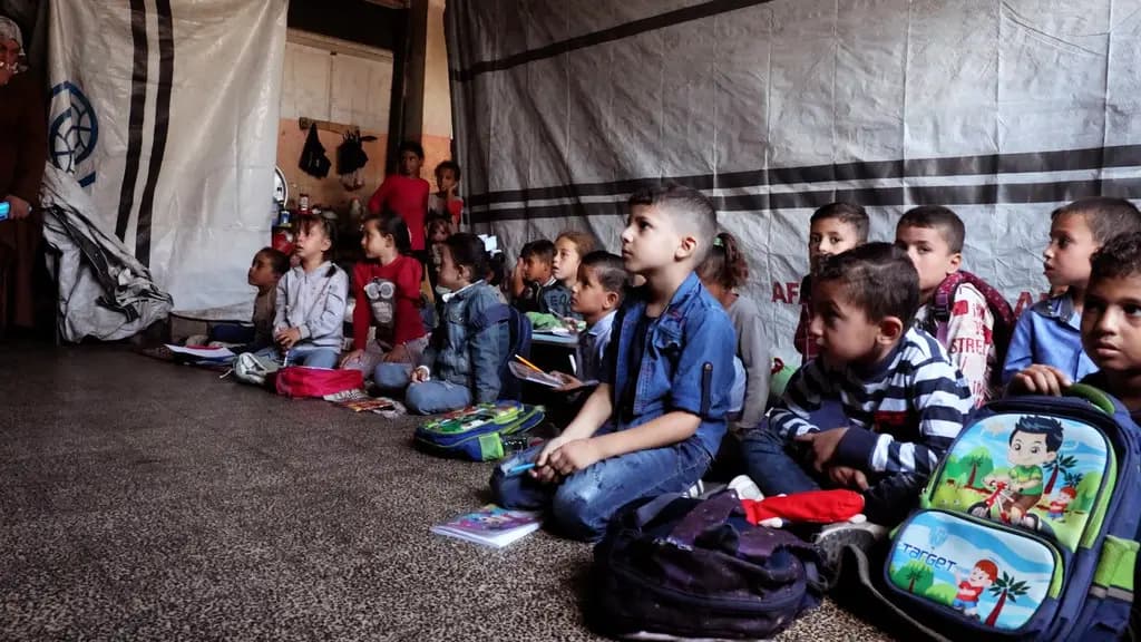 加沙超过 6万名儿童 参与该机构提供的教育活动