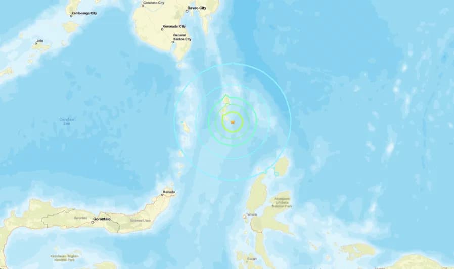 印度尼西亚：塔劳德群岛沿岸发生7.1级地震