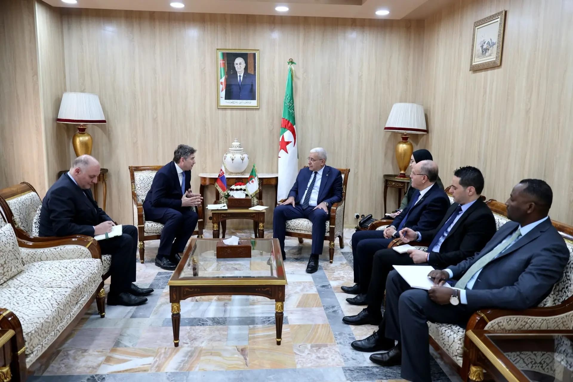 布加利先生会见斯洛伐克驻阿尔及利亚大使