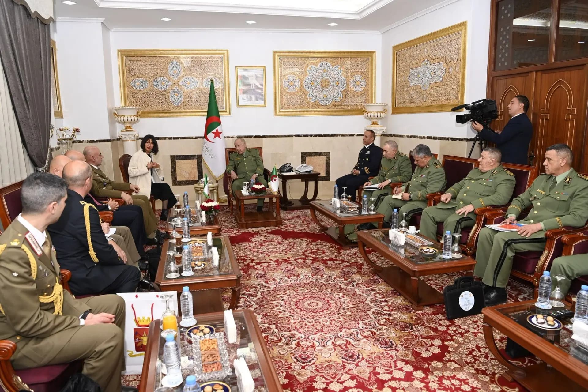 陆军上将赛义德·尚格里哈会见意大利陆军总参谋长