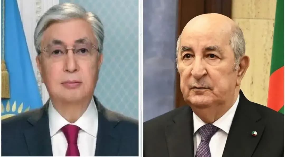 阿尔及利亚共和国总统收到哈萨克斯坦总统贺电