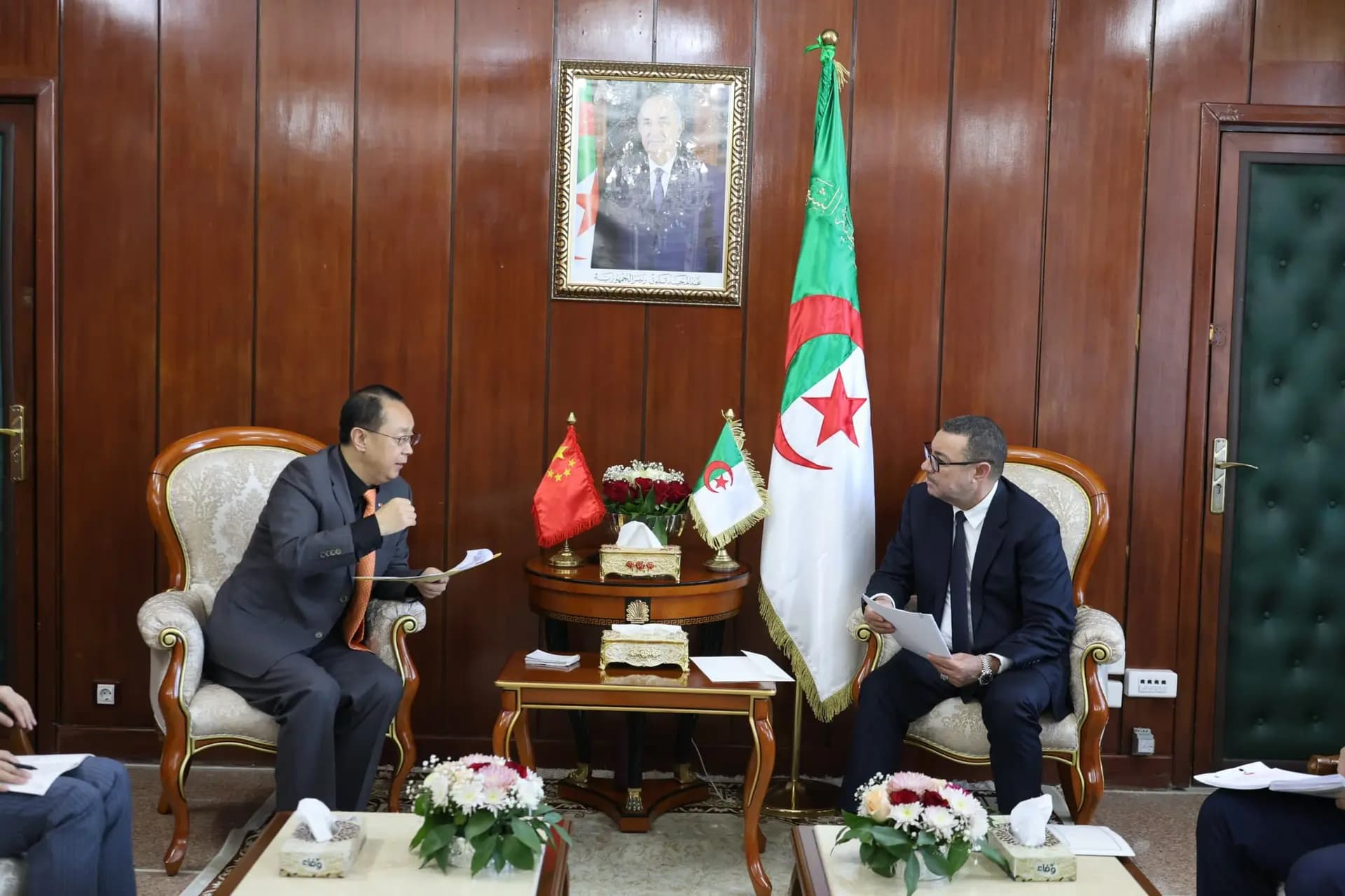赛义德·赛尤德先生会见中华人民共和国驻阿尔及利亚大使