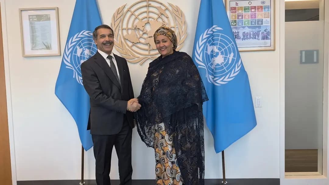 Bouzred holds talks in New York with UN Deputy Secretary-General

